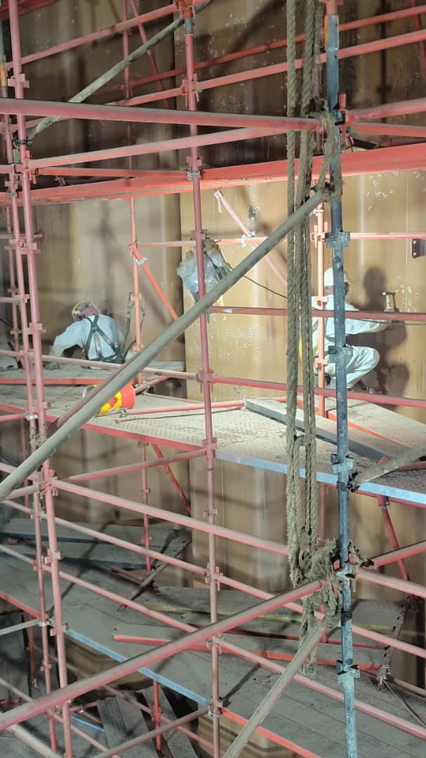 Marine hull repair activity