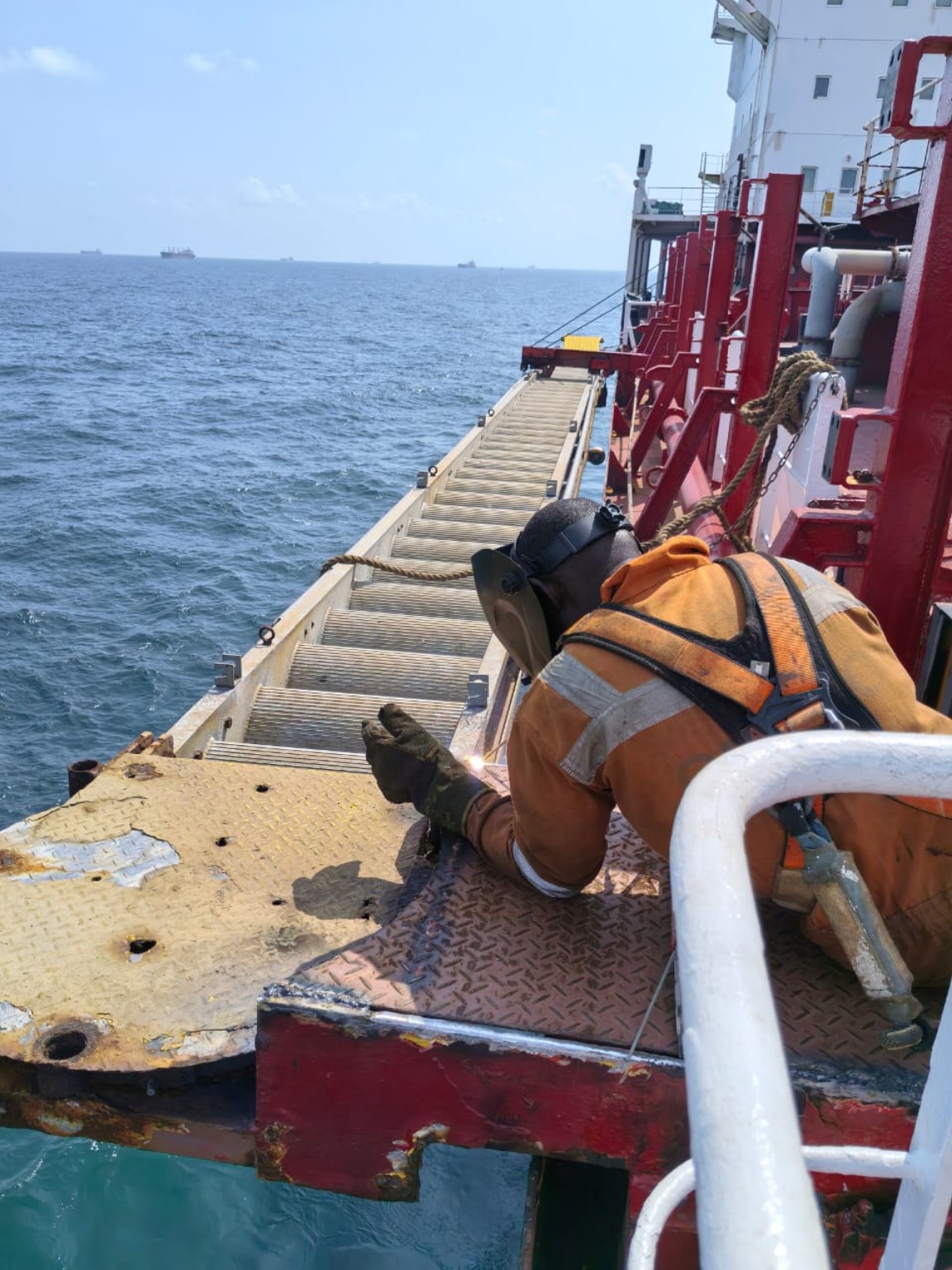 Marine surface preparation and repair work